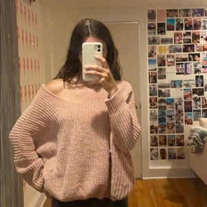 super soft oversized sweater from a boutique